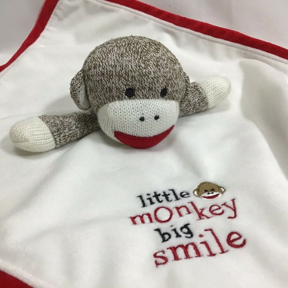 Sock Monkey Lovey Baby Starters Little Monkey